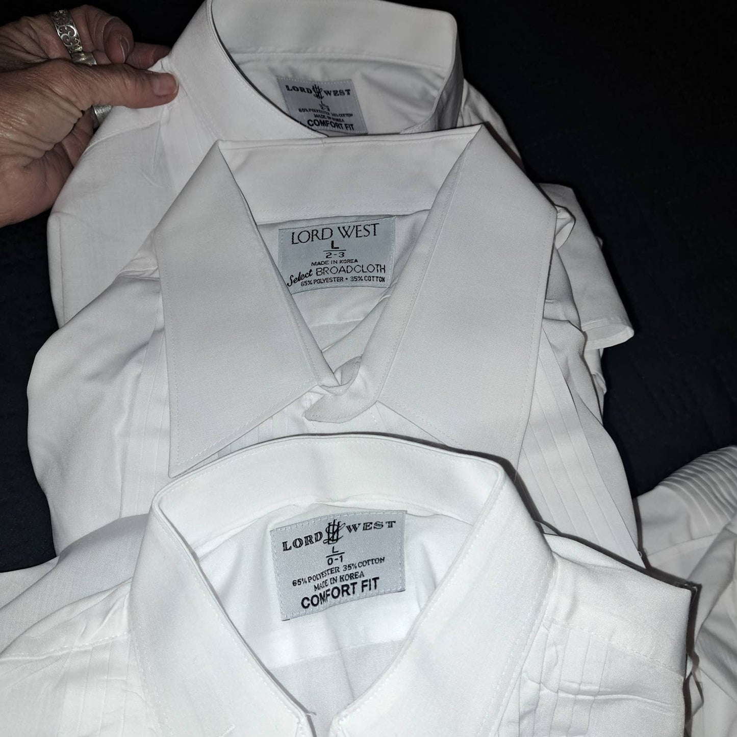 7 TUX Shirts INCLUDED - 6 Men's Size Large/ or womens XL one is 2XL