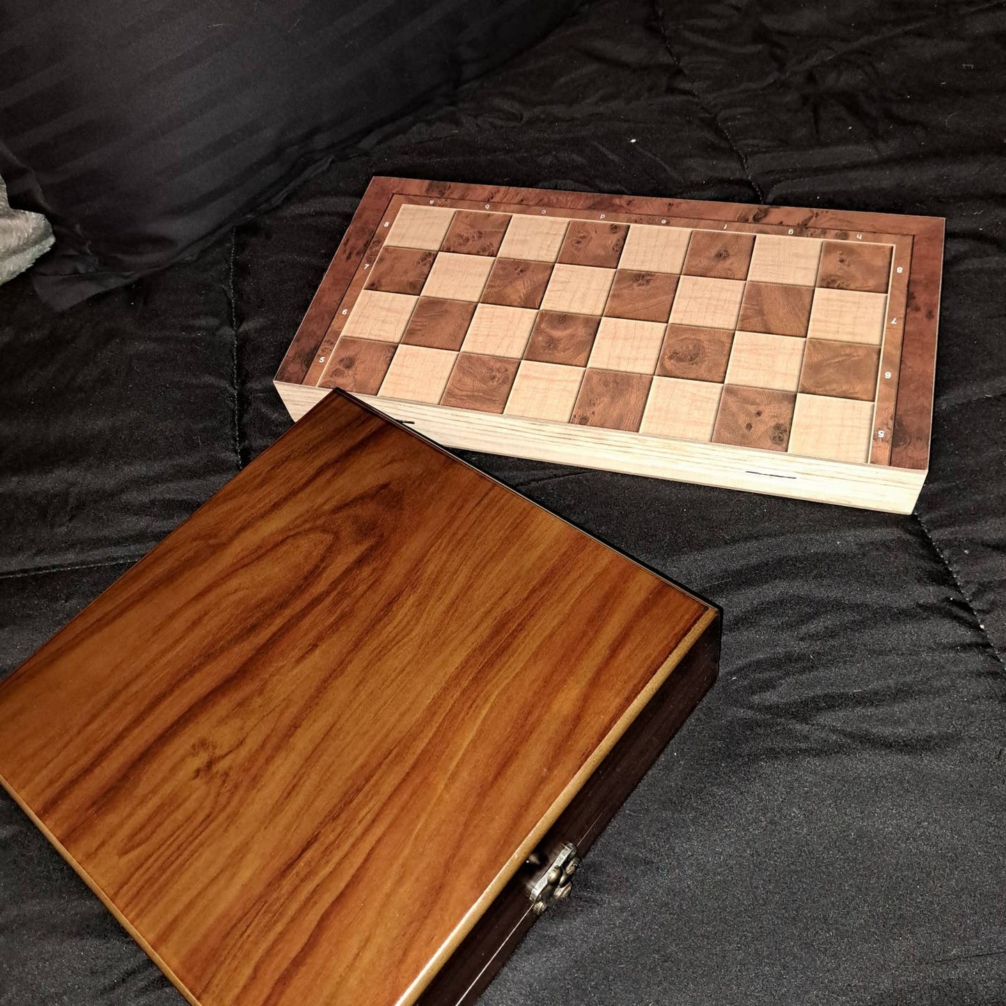 Wood Box sets - Chess Dominos Poker Dice Backgammon Checkers