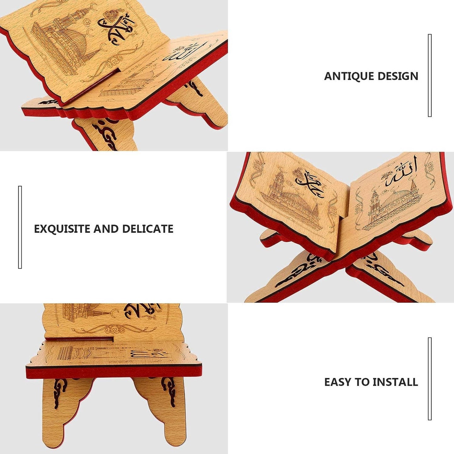 Wooden Book Holder-Folding  - Cook -Music