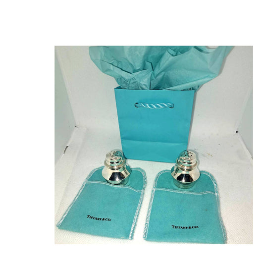 Vintage Tiffany & Co Sterling Silver 925 Germany Salt And Pepper Shakers