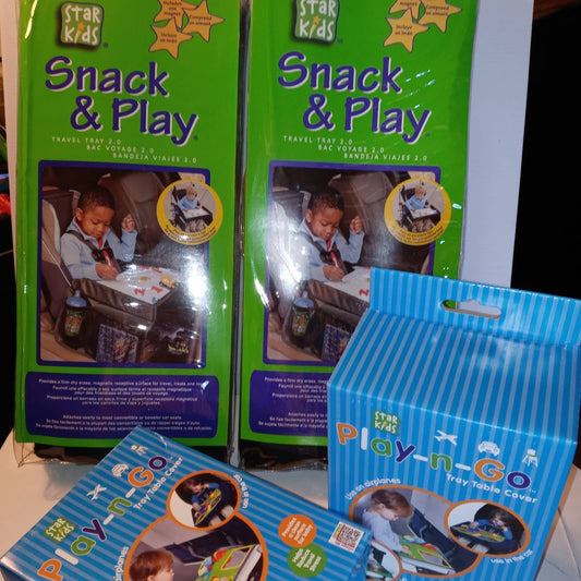 2 sets with Snack & Play& Play-n-Go for 2 kiddies