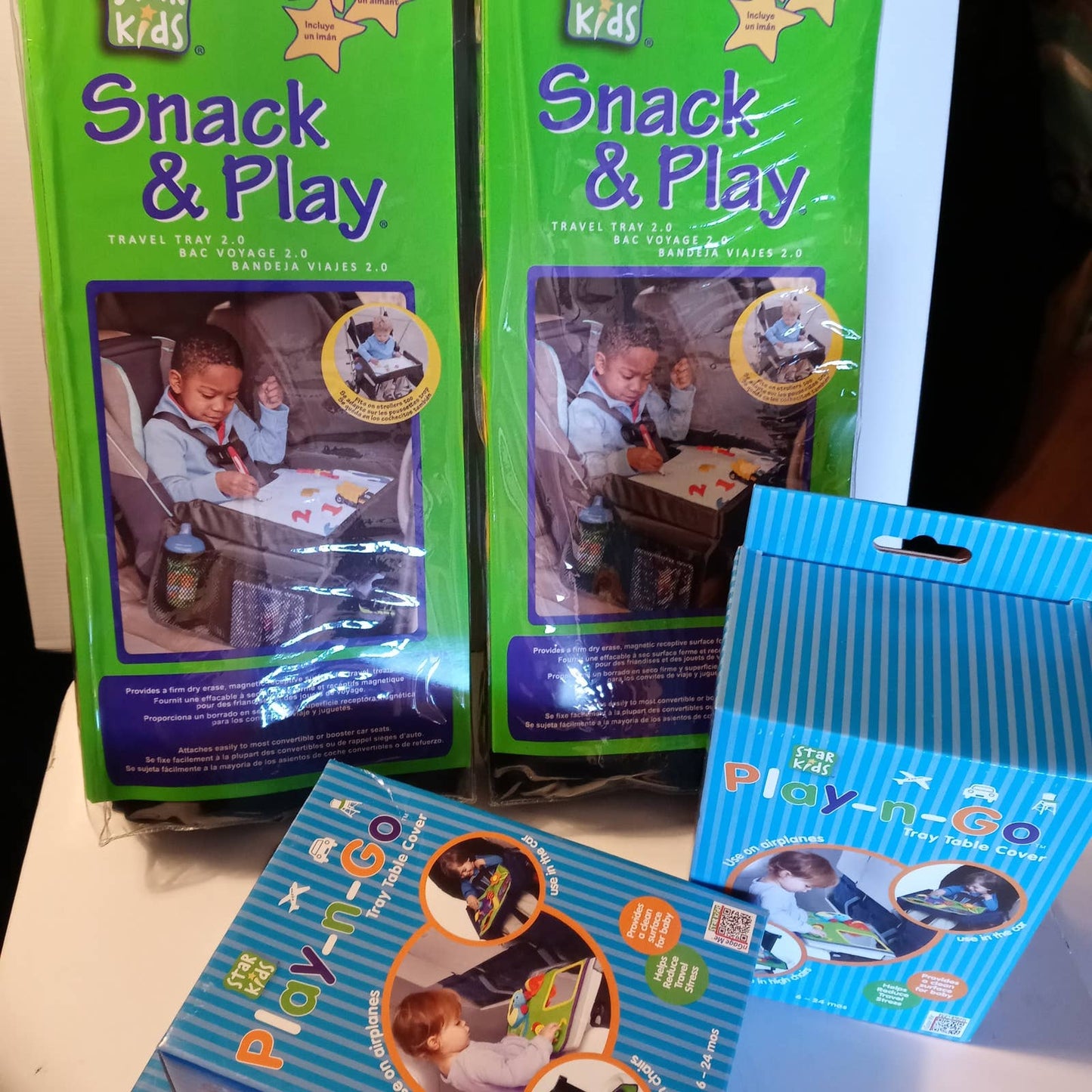2 sets with Snack & Play& Play-n-Go for 2 kiddies
