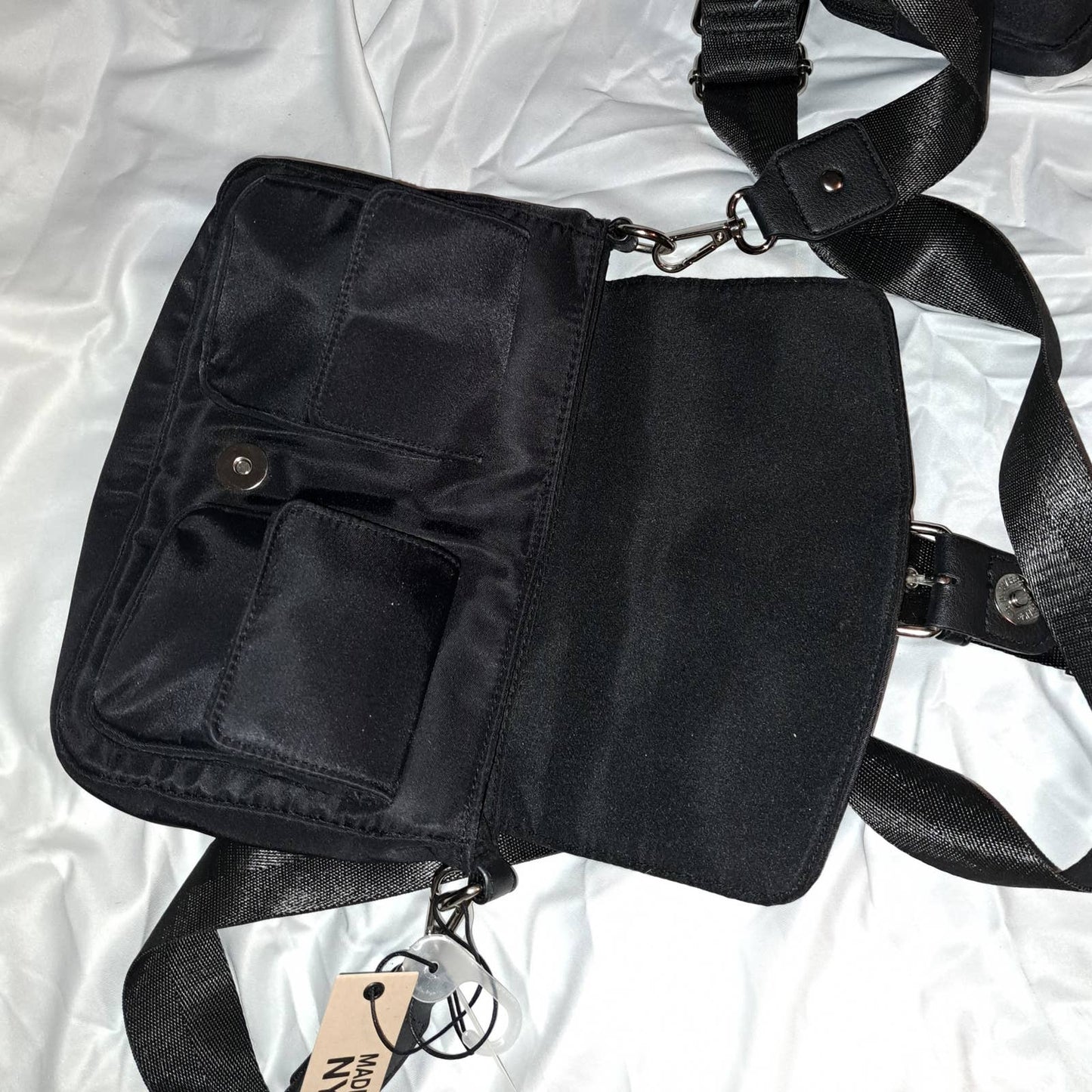 NWT Madden NYC Nylon Crossbody extra long strap and phone pouch