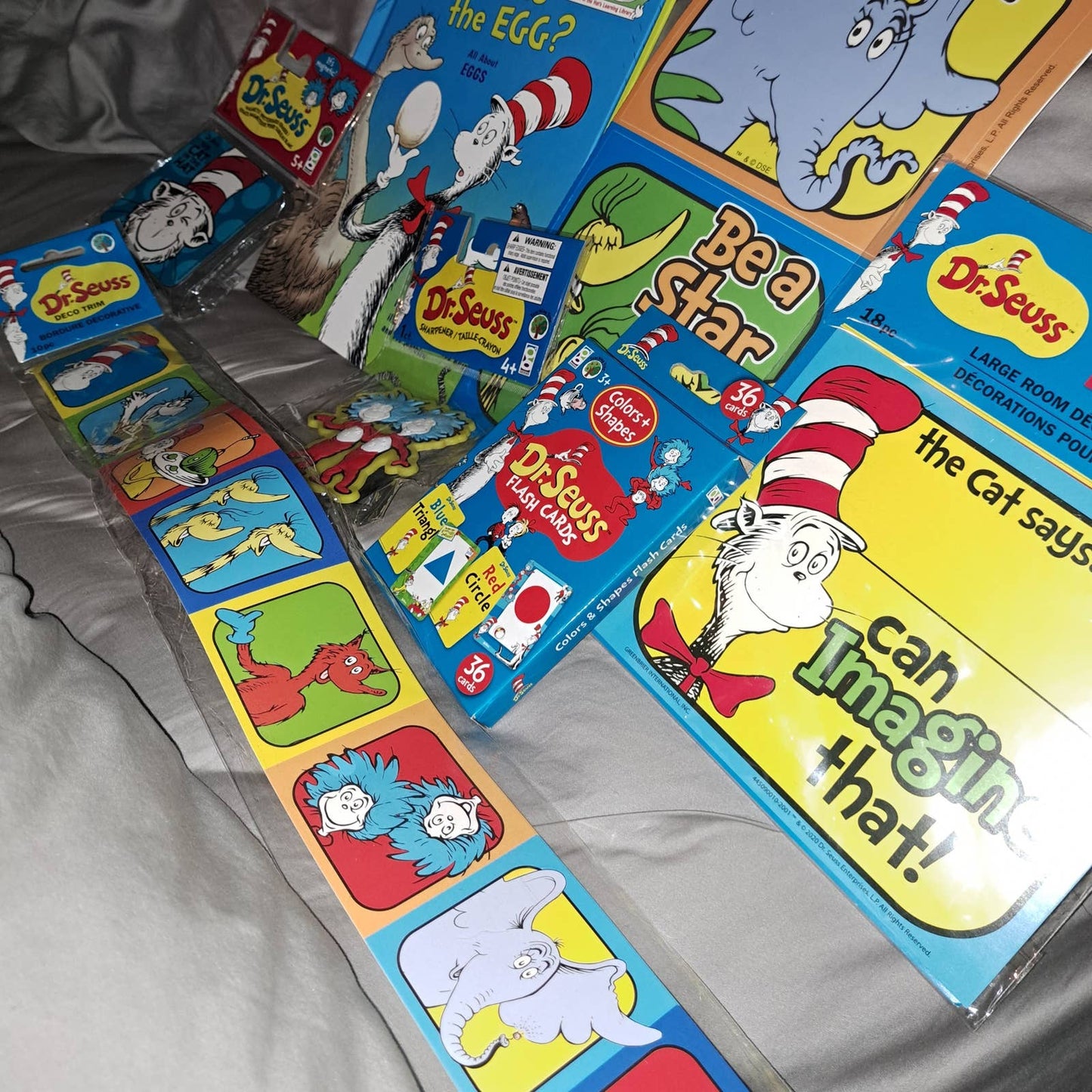 NWT- Dr. SEUSS FUN and Fantastic for Bedroom decor or Play