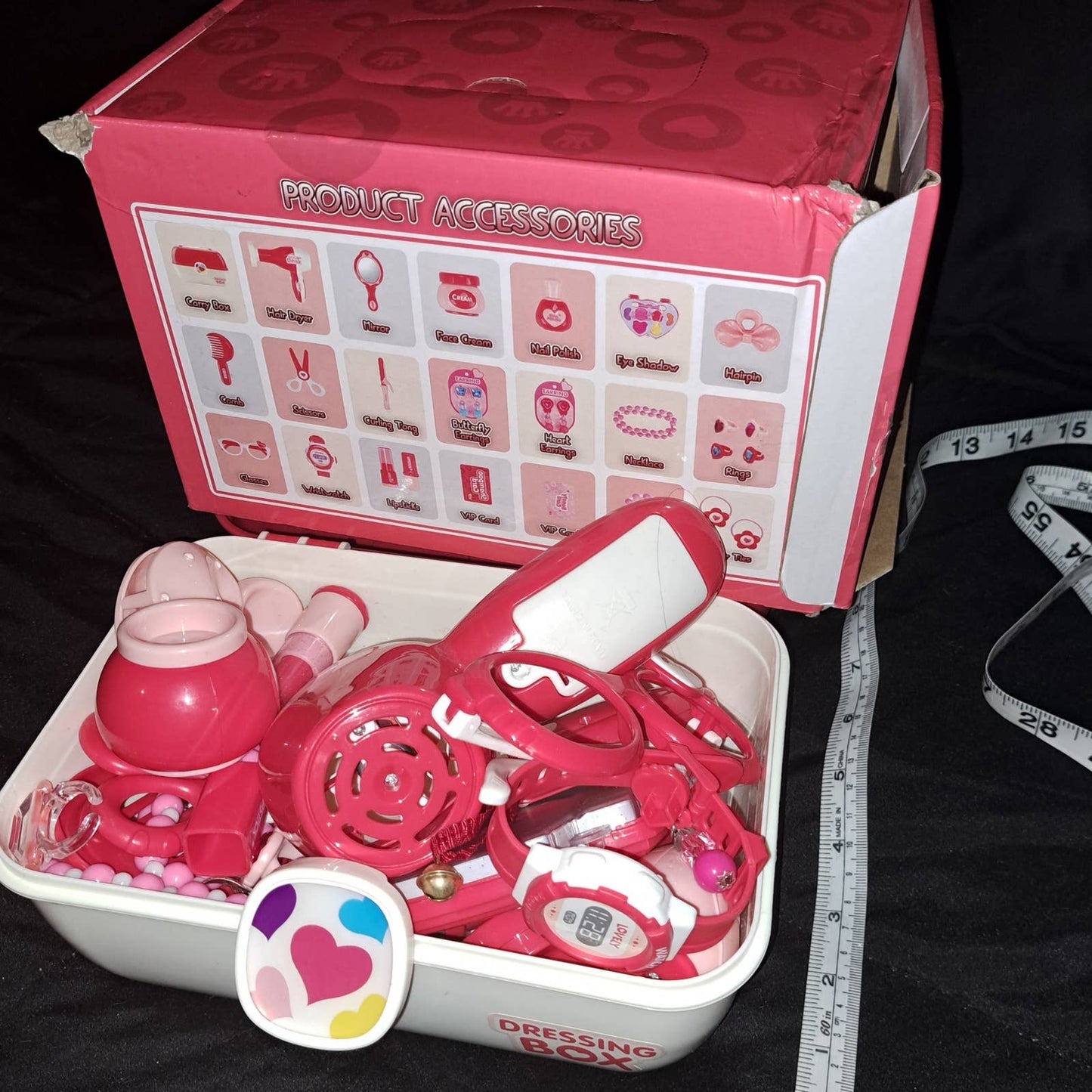 NIB - Make-Up Toy Set in hard shell travel Case for little girls