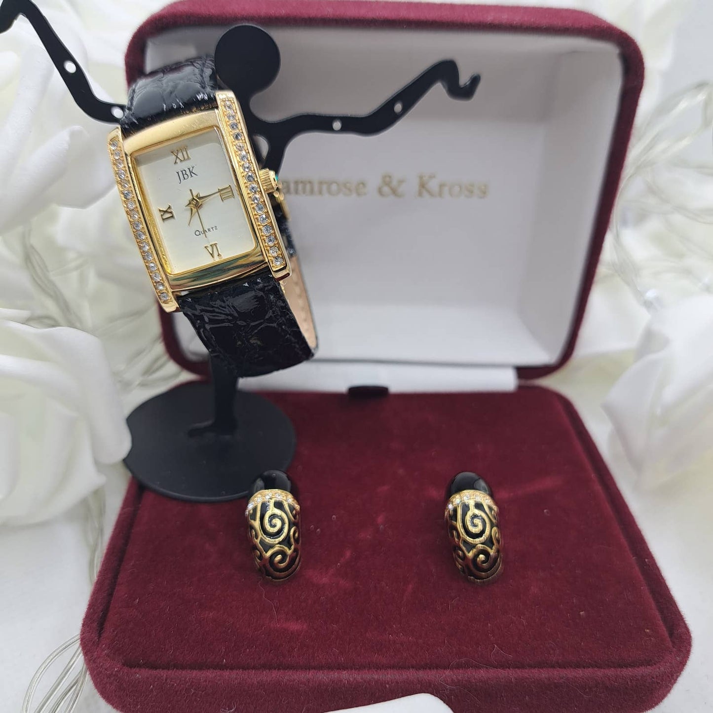 Jacqueline Kennedy Onasis by Camrose & Kross Watch and earrings - Never Worn