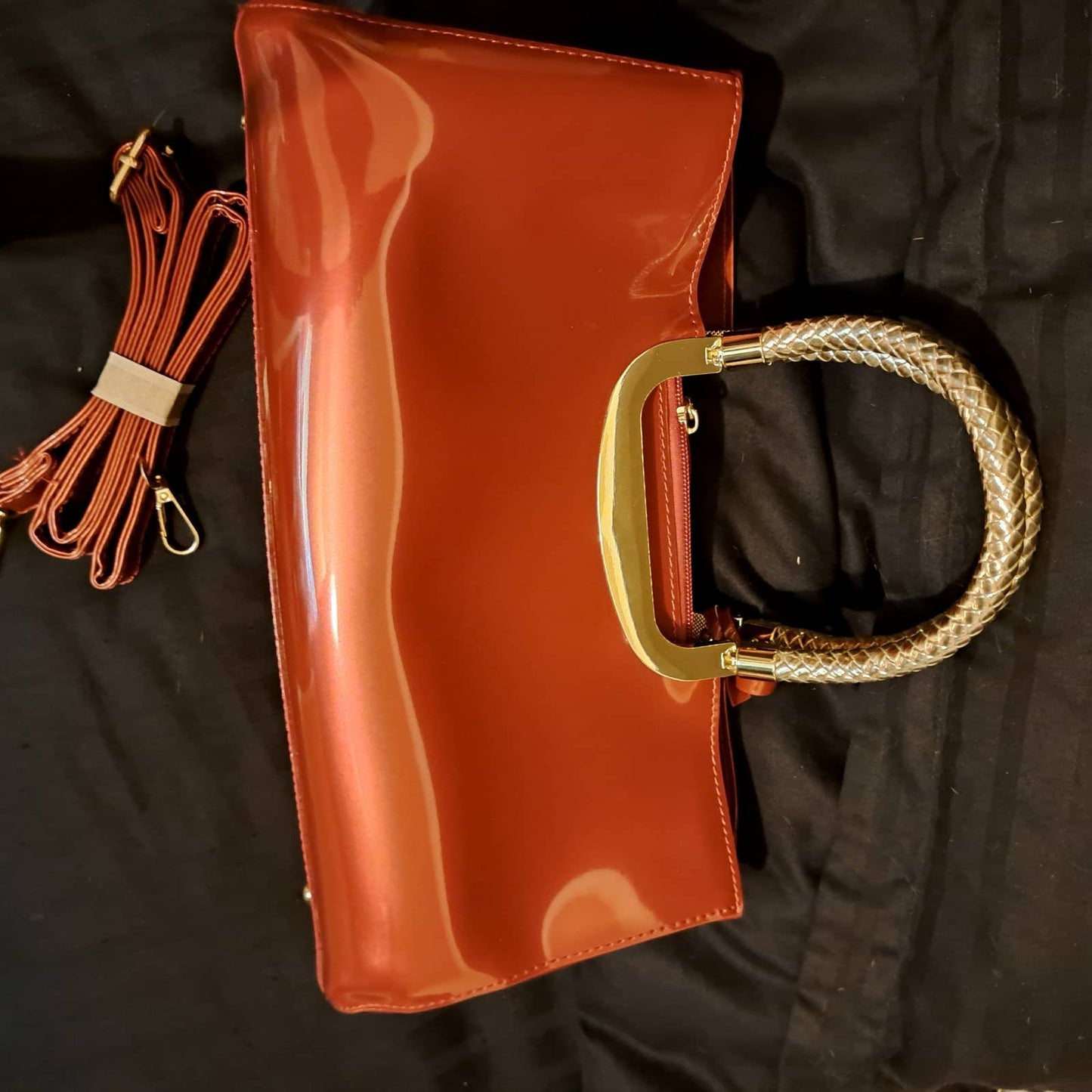 New sassy and sexy top handle box in delicious red