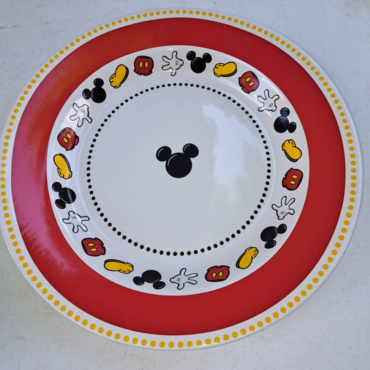 VINTAGE RARE 12.5 inch Mickey Serving Platter 2 inches deep