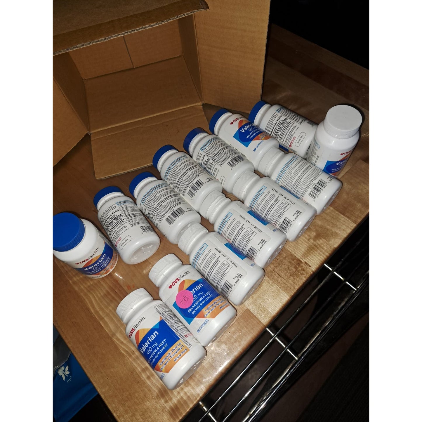 NEW Sealed Valerian LOT of 14 bottles CVS Health 450 Mg 100 Capsules per bottle