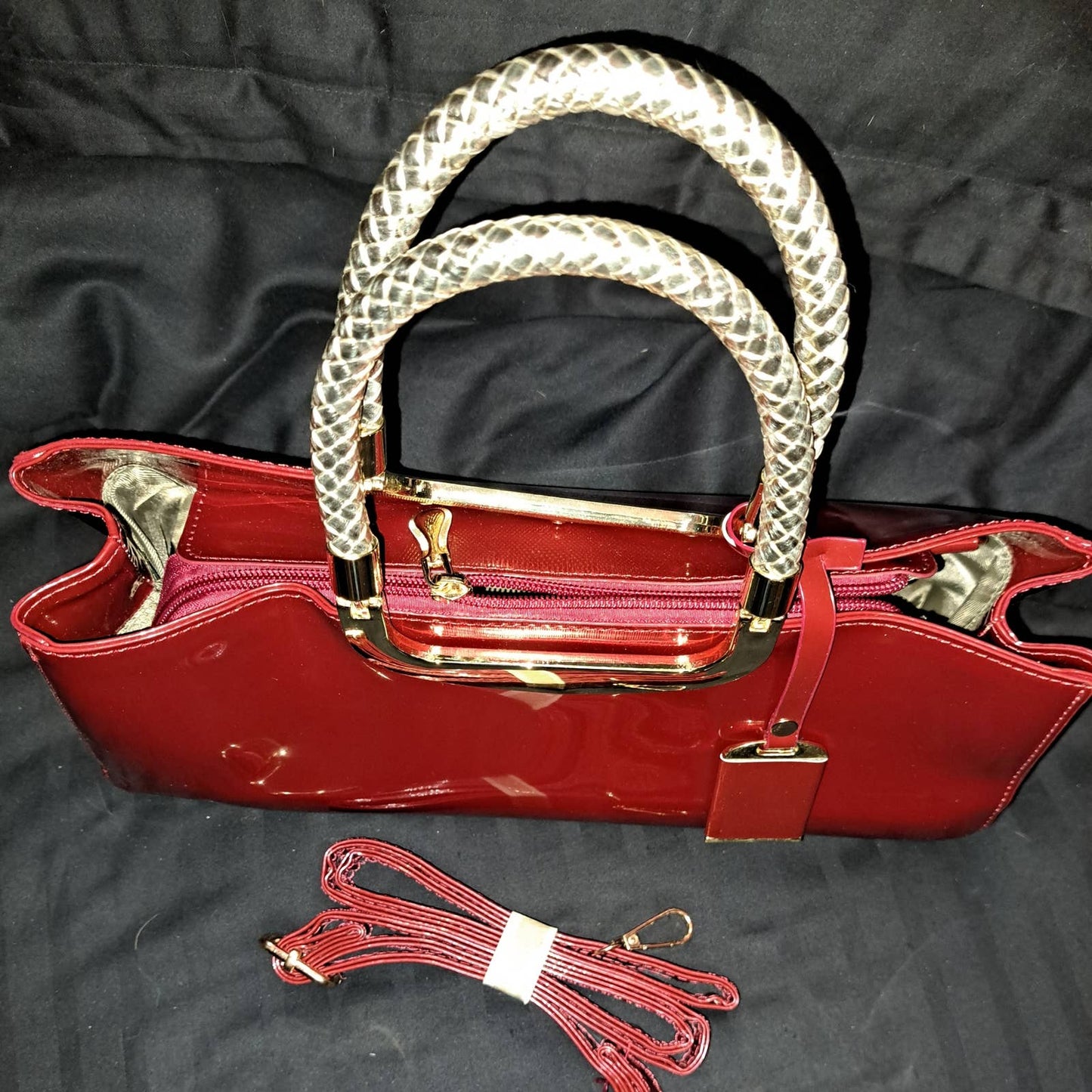 New sassy and sexy top handle box in delicious red