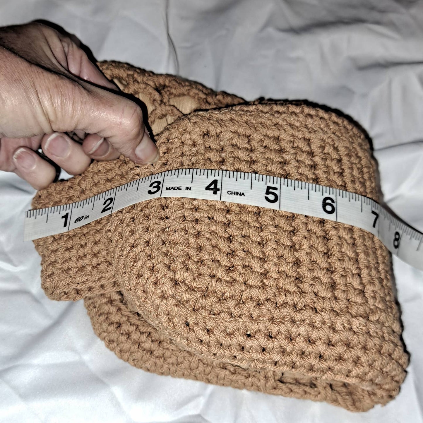 NIB - 10 inch handmade straw woven beach bag purse