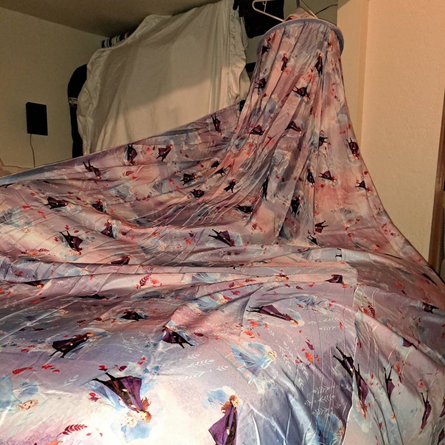 Frozen 2 Girls Bed Canopy Tent, Elsa & Anna, 100 in x 180 in