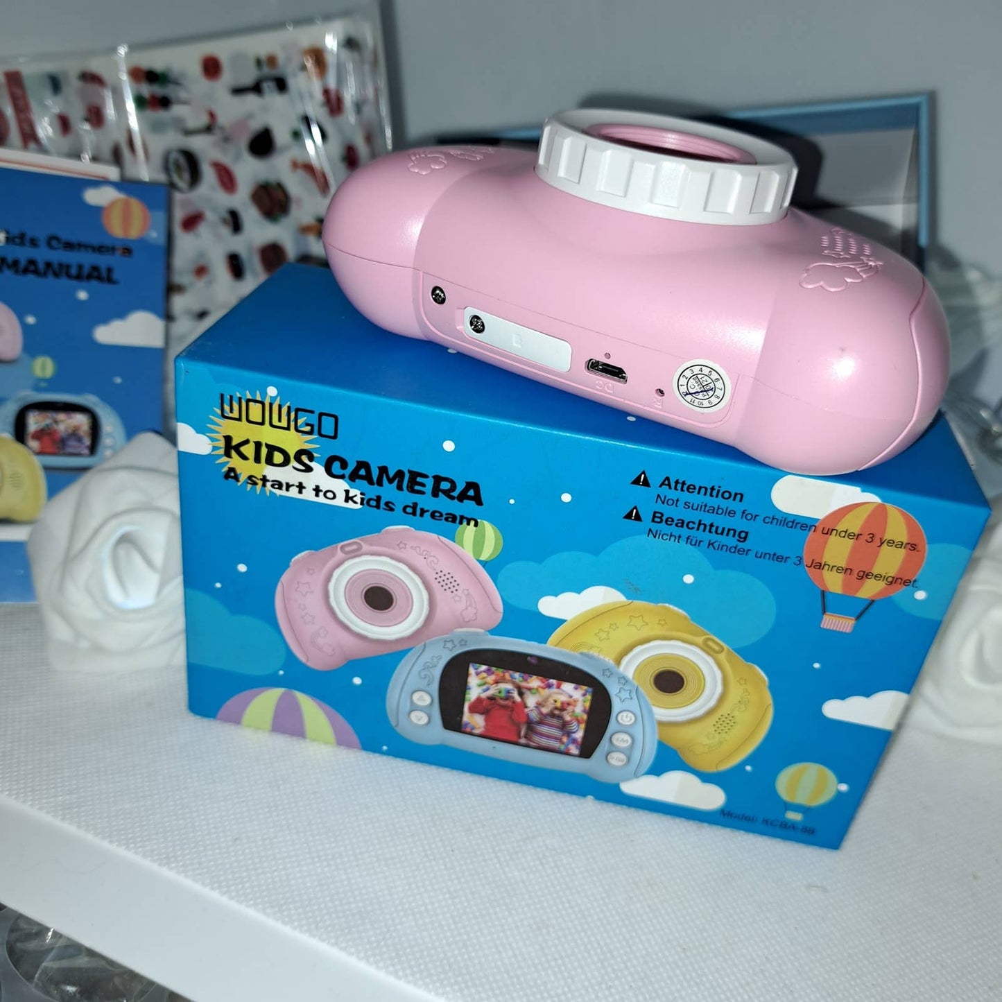 WOWGO Kids Digital Camera - 12MP Children's Camera with Large Screen NEW
