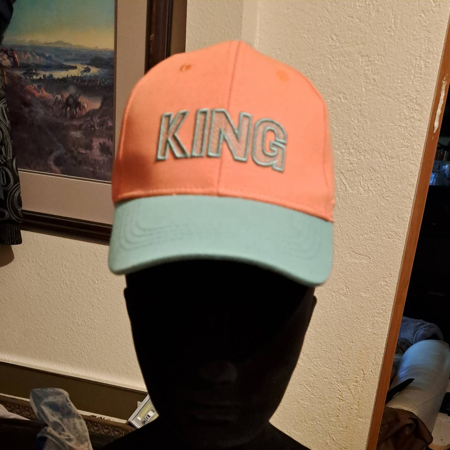 LIVACASA Kids Baseball Hat Cap KING