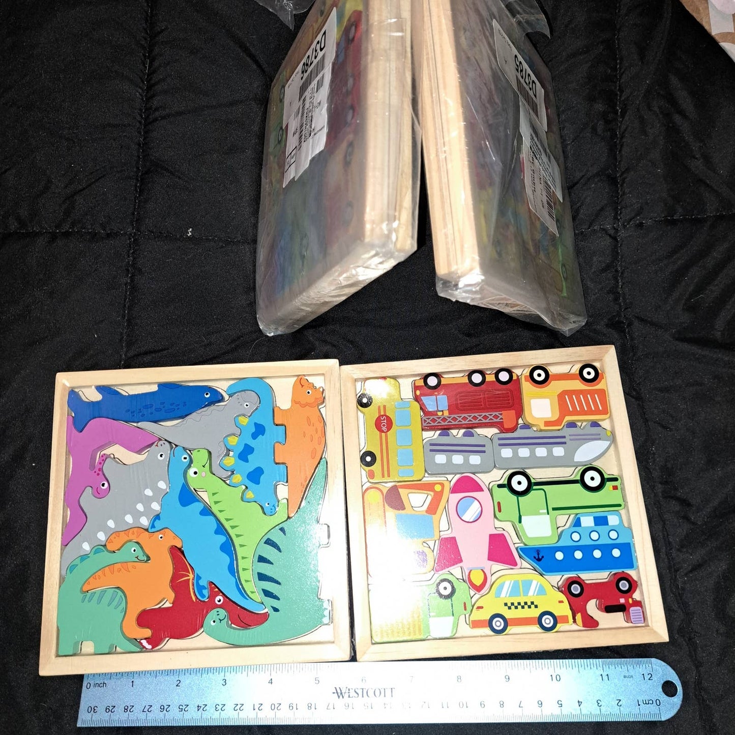 NIB-6 Montessori WOODEN Puzzles for birthday party or gift giving
