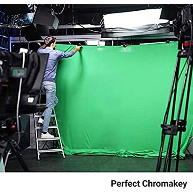 PHOTOGRAPHY and Video 10 ft. x 10 ft. Green Screen Chromakey Muslin Backdrop