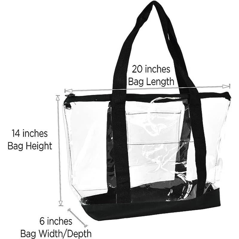 Extra Large Clear Stadium or Work Bag