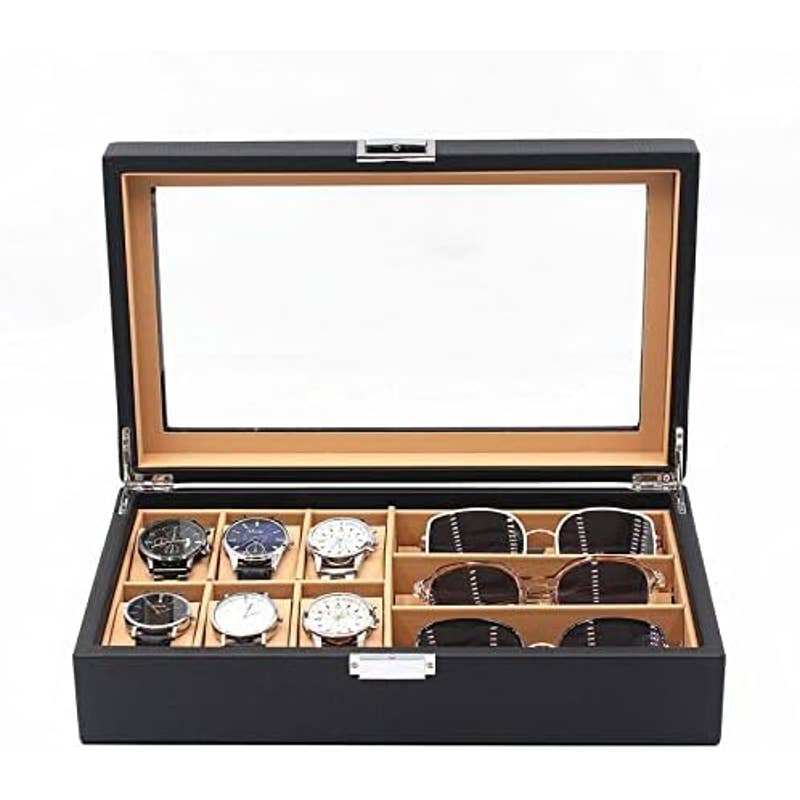 Masterwatchmaker Display Case 6 Watches 3 Glasses- NEW