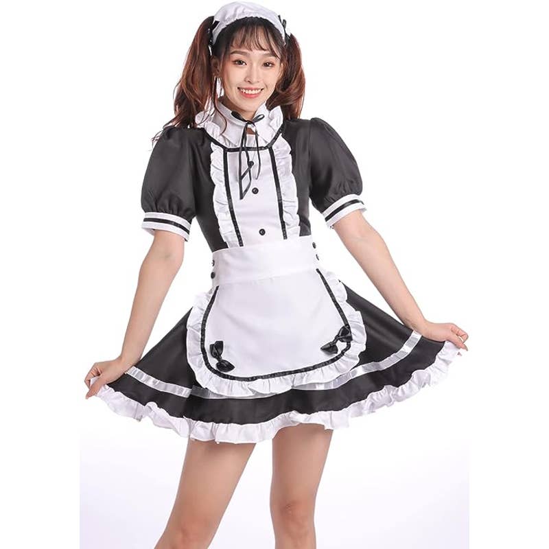 Halloween SALE! -2 Piece French Maid Costume Dress & Apron Small