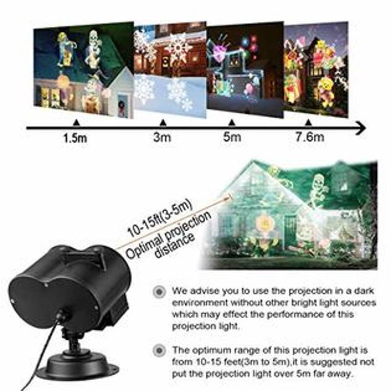All HOLIDAYS LED Projector Lights, 20 Choices LED Waterproof With REMOTE