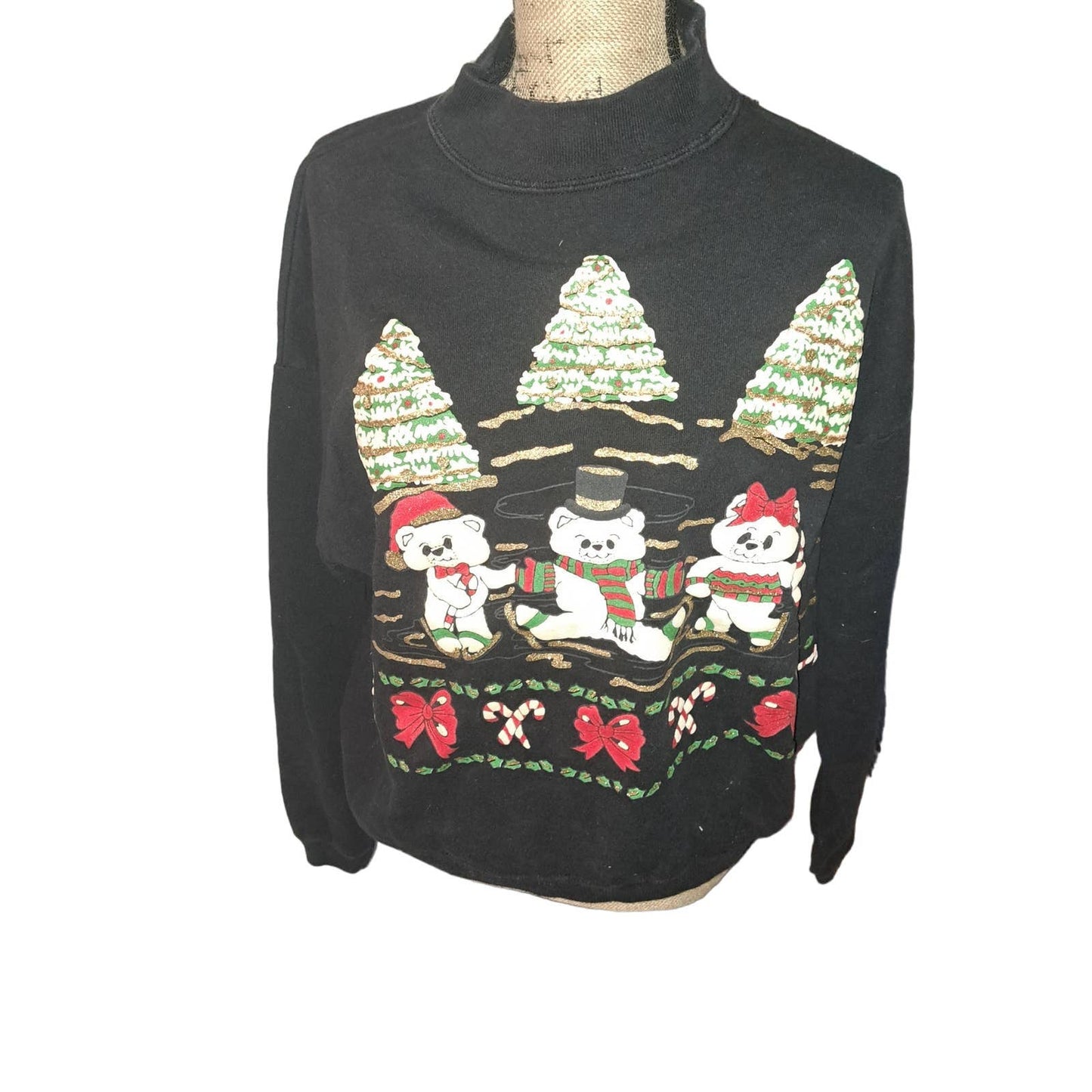 3 Fun Holiday Sweatshirts all Fleece Lined XL Gently Used