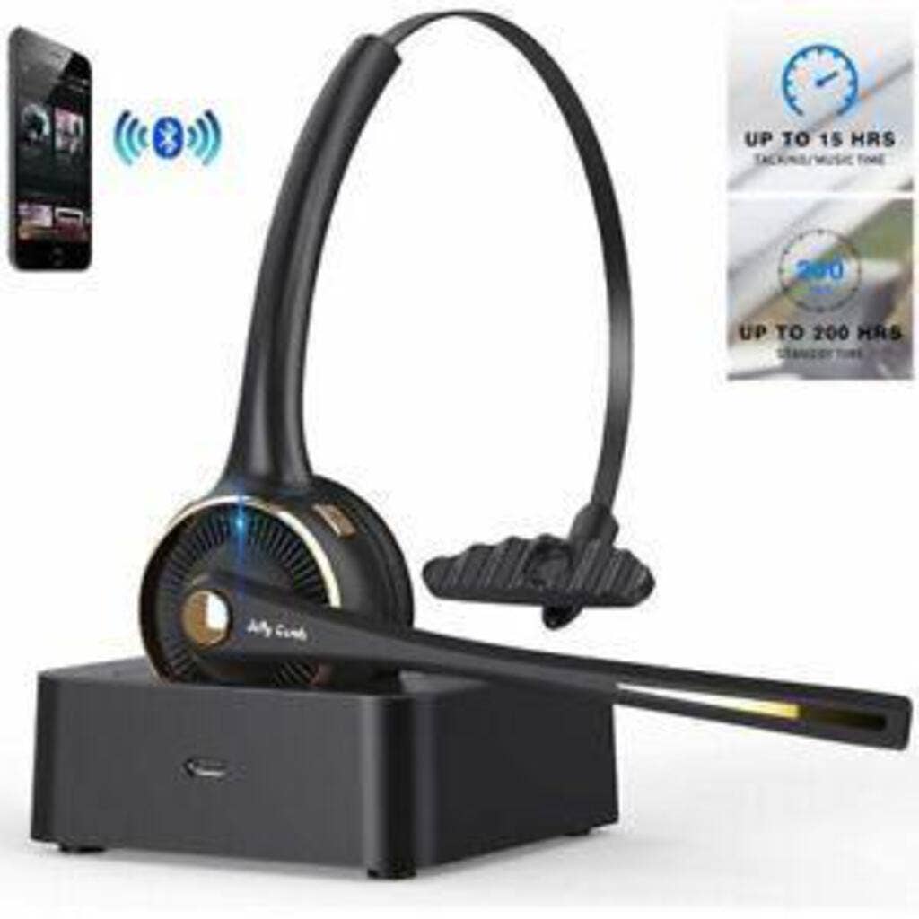 Jelly Comb Bluetooth Headset Wireless Headset with Microphone Charging Base Pro