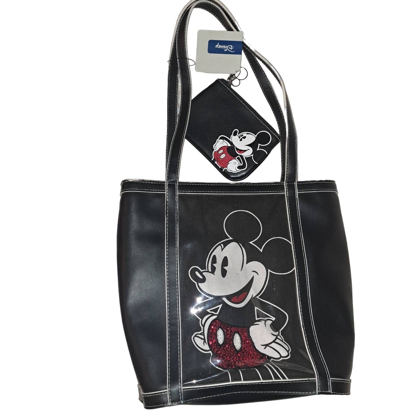 NWT- ADORABLE Mickey Mouse Large Vinyl Purse & matching Wallet