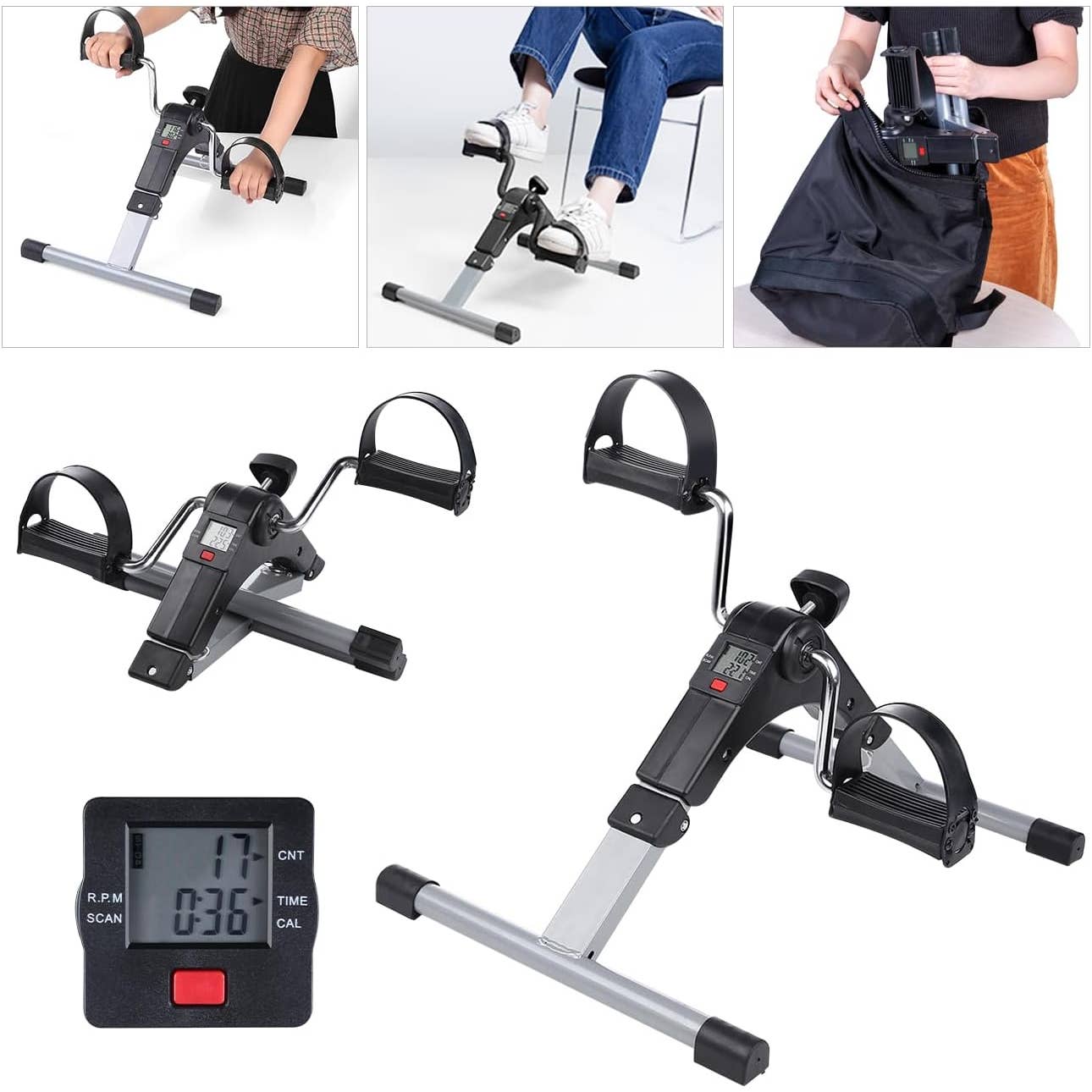 Portable  Mini Bike Home Trainer  Pedal Trainer Arm and Leg
