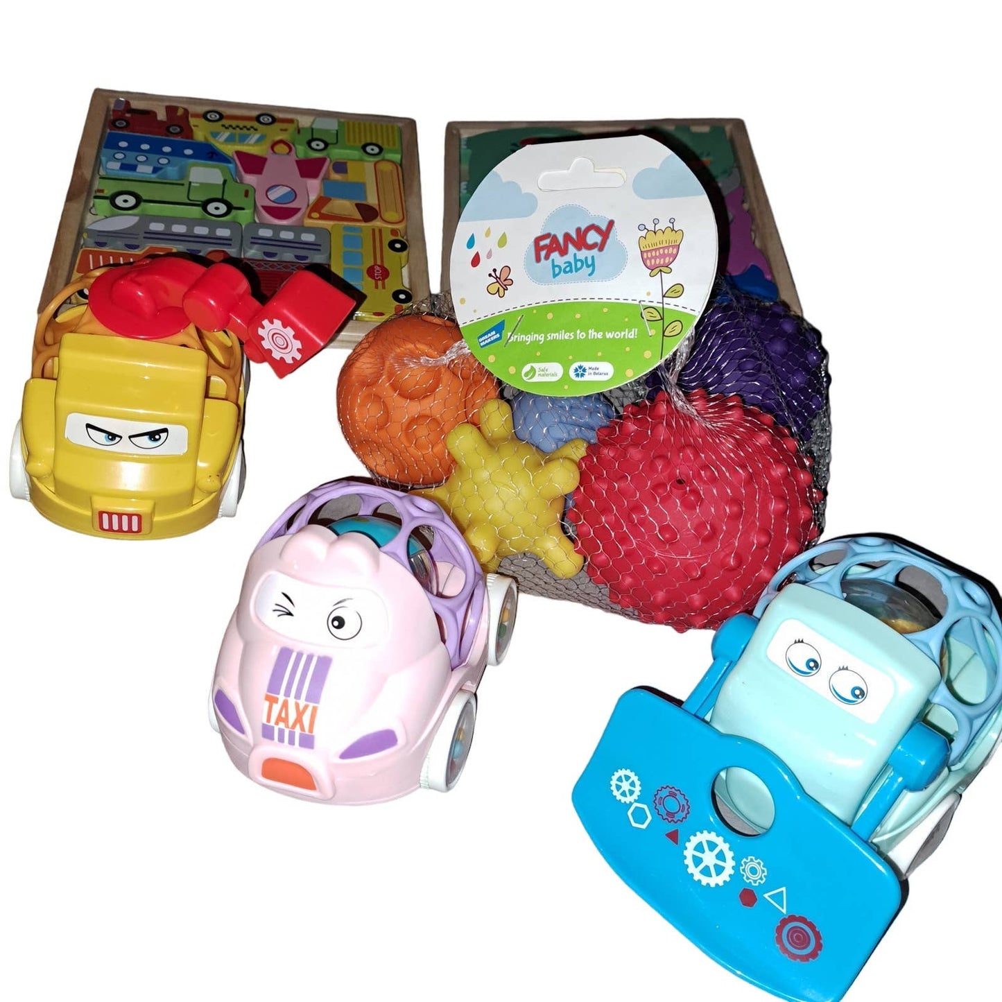 NIB - FANCY BABY TOYS BUNDLE with Montessori Baby Puzzles
