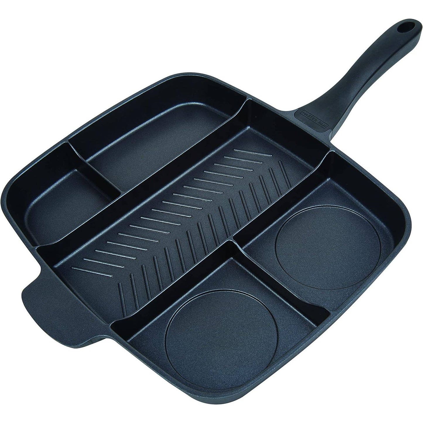 A KITCHEN MUST HAVE! MasterPan NonStick Divided Grill/Fry/Oven Skillet