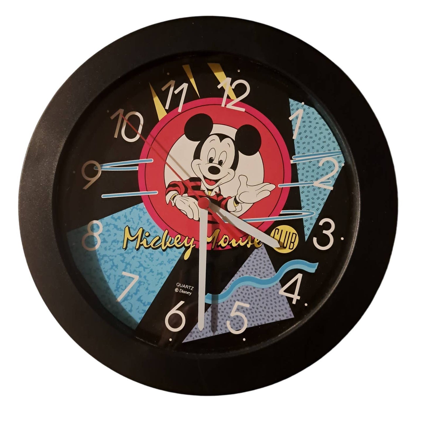 FABULOUS FIND!! Mickey Mouse Club 1990's 10 inch Wall Clock Works