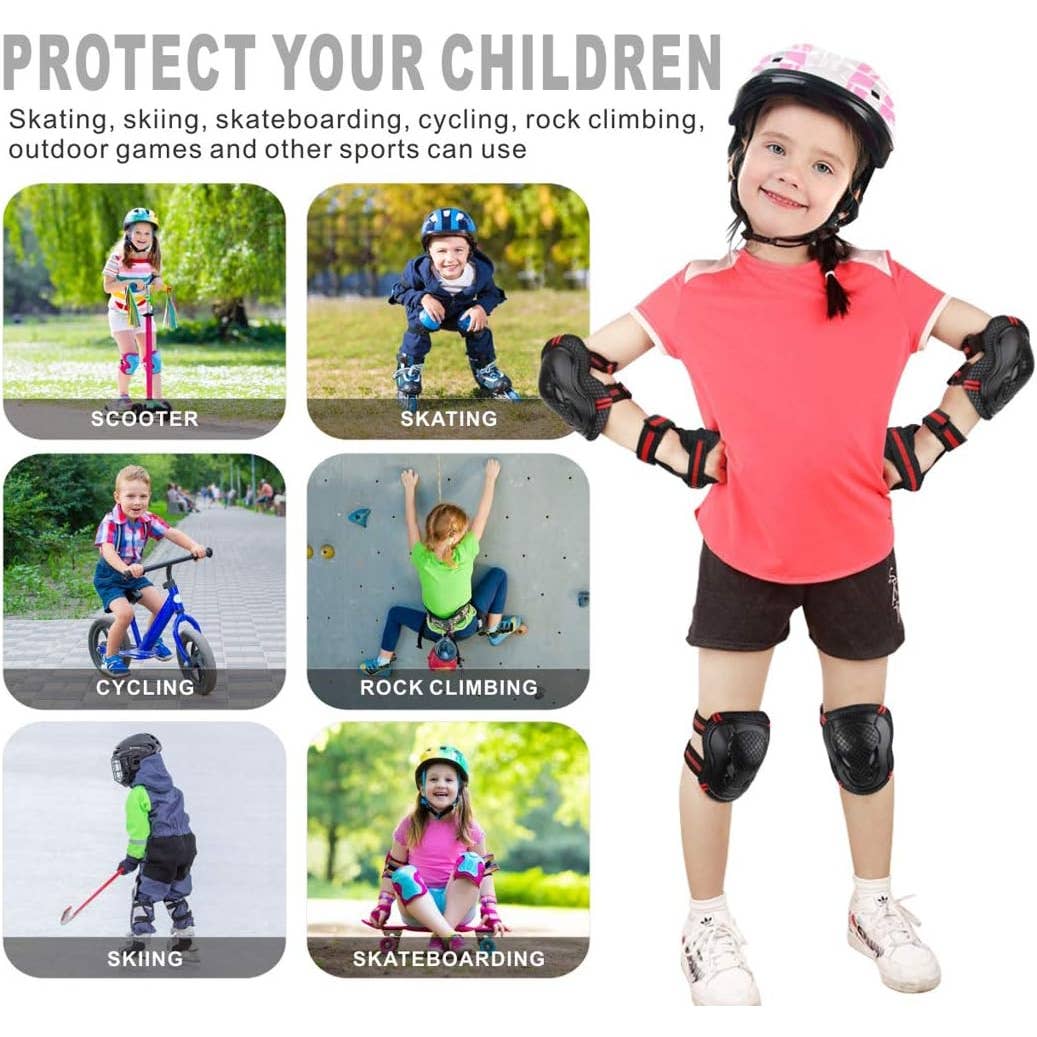 Children's Knee Elbow wrists and Mouth protection Pads Protective Equipment