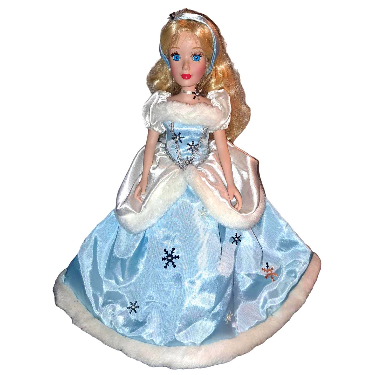 BEAUTIFUL Vintage Porcelain Cinderella Holiday 14 inch Collectors Doll