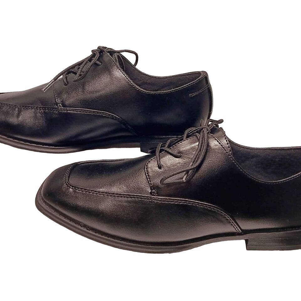 NEW Sonoma Boys Black Dress Shoes with Laces 2 Medium