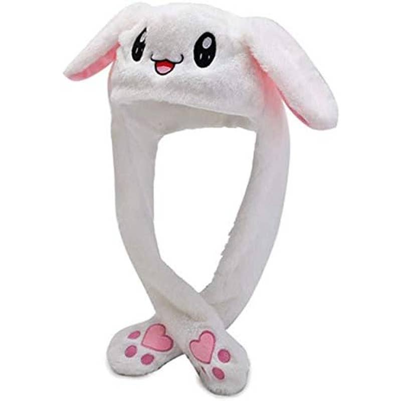 HALLOWEEN SALE! New 2 Bunny Hats with Ears Hat with Movable Ears Plush