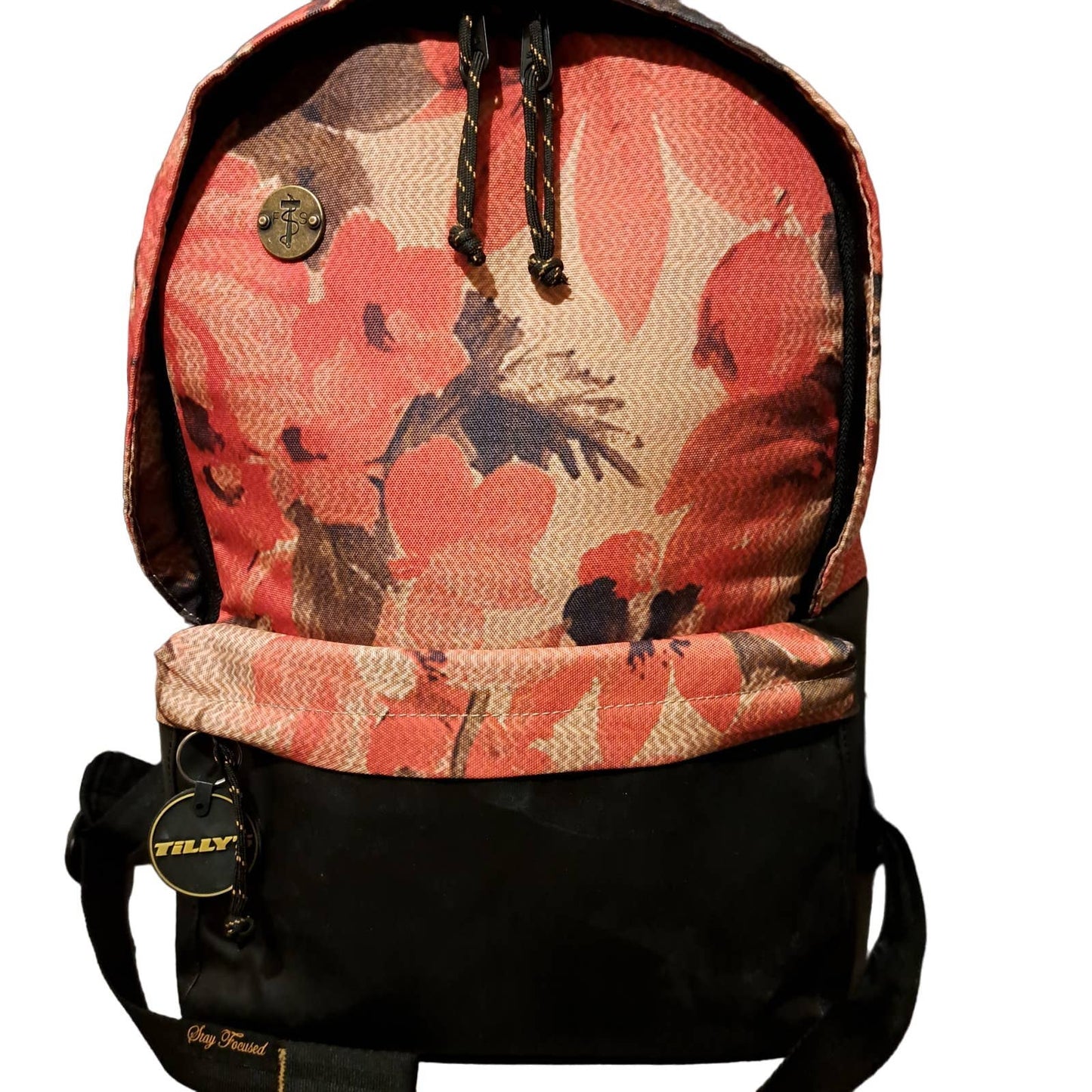 New Tilly Beautiful Poppy and cream BackPack