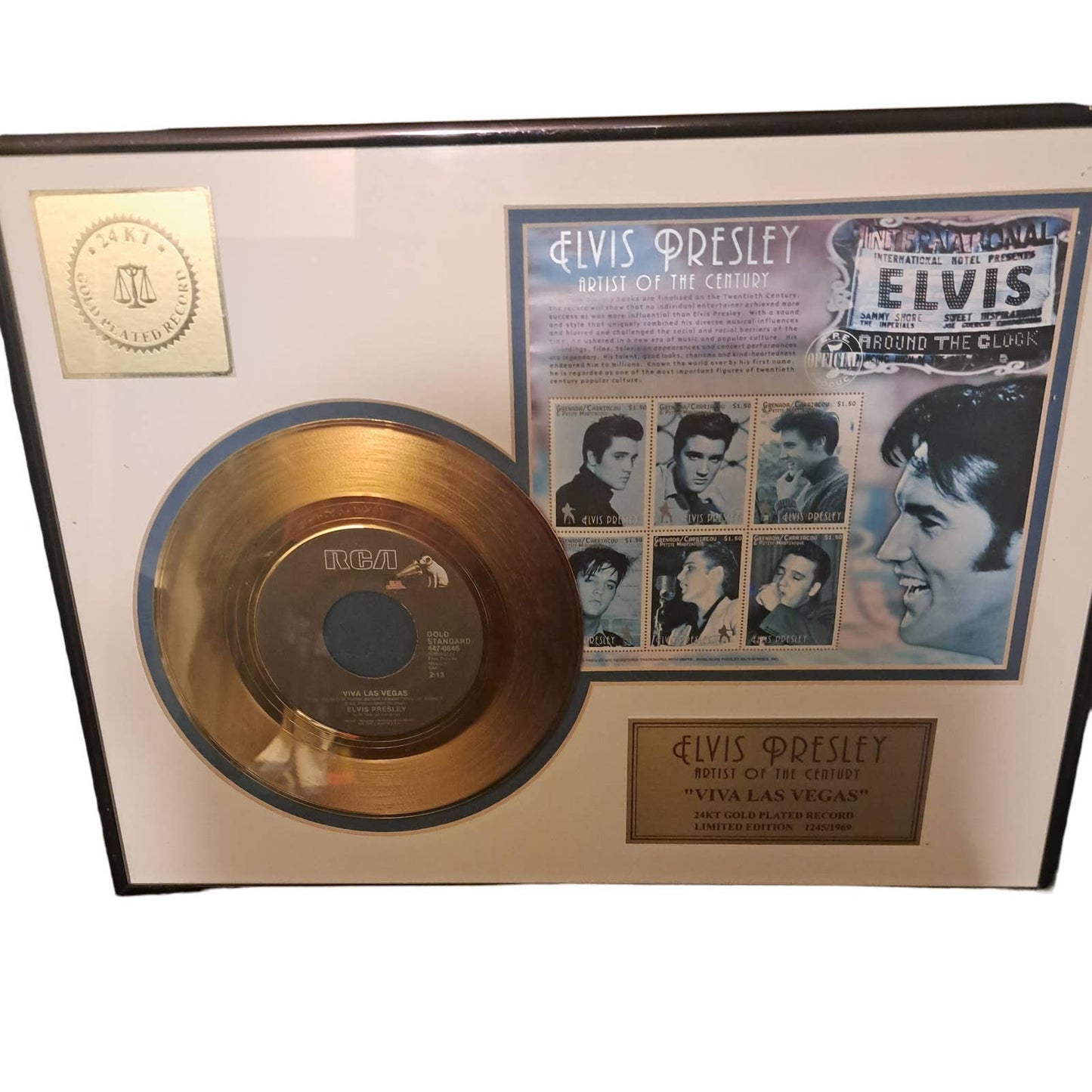 RARE!!! ELVIS PRESLEY Viva Las Vegas 24kt GOLD by Elvis Presley Enterprises