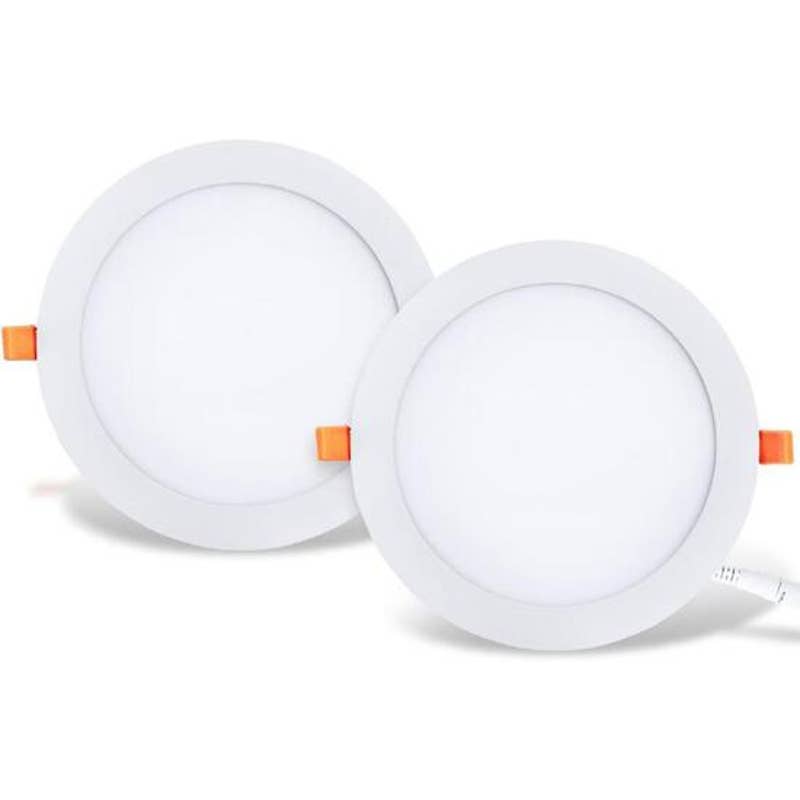 25W LED Recessed Panel Ceiling Light, 2 Pack, LVWIT Downlight Neutral White 400