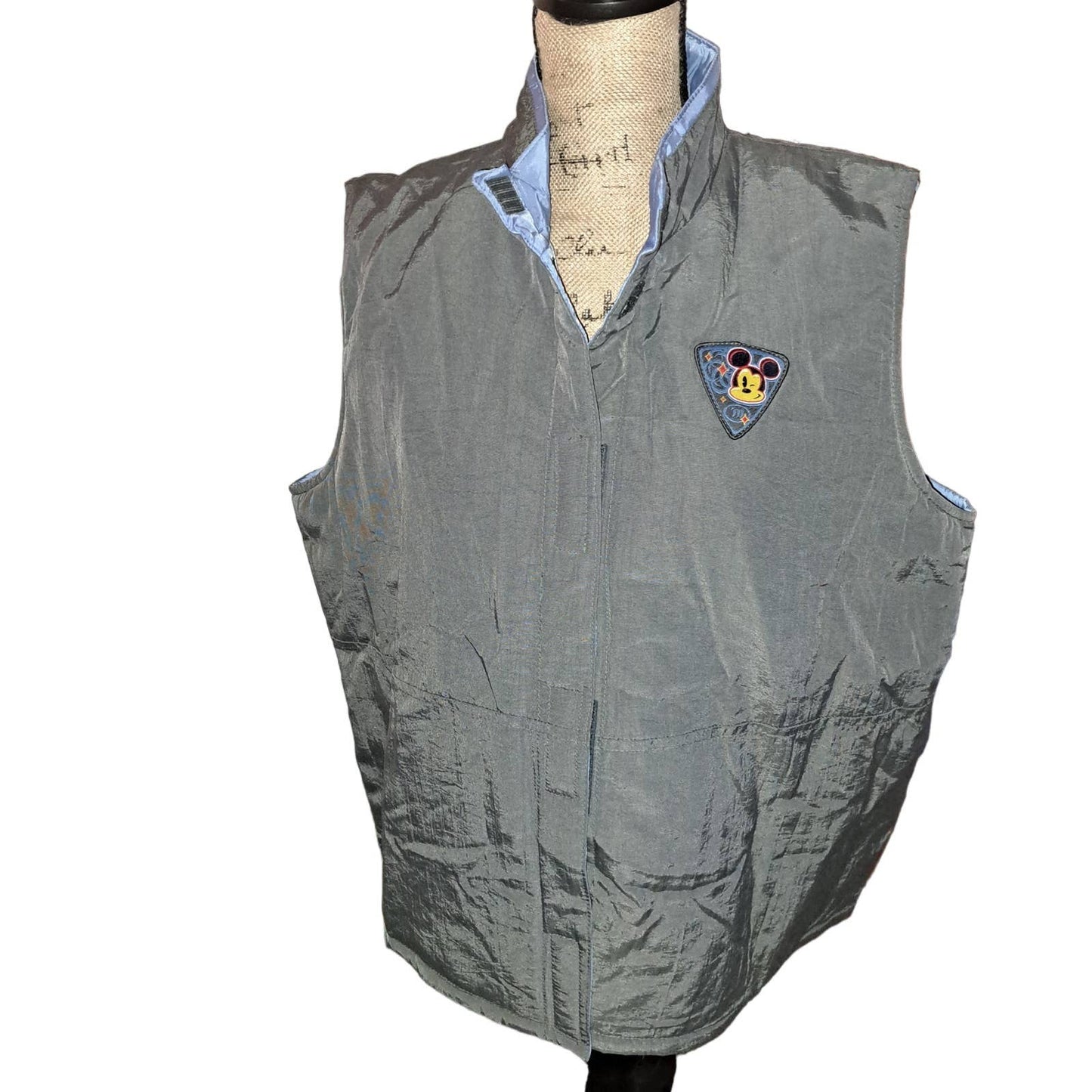 NWT- Mickey Mouse XL padded waterproof vest in dark slate