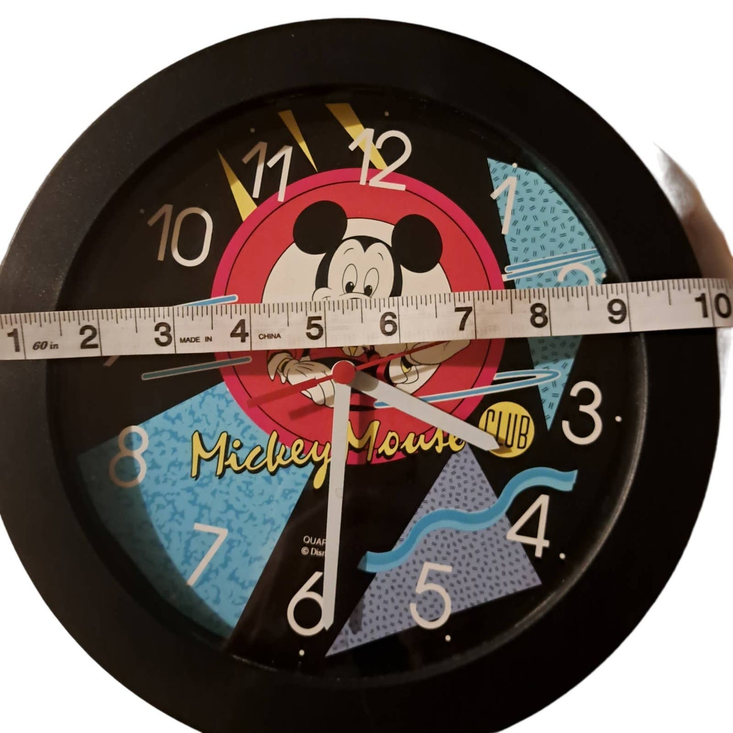 FABULOUS FIND!! Mickey Mouse Club 1990's 10 inch Wall Clock Works