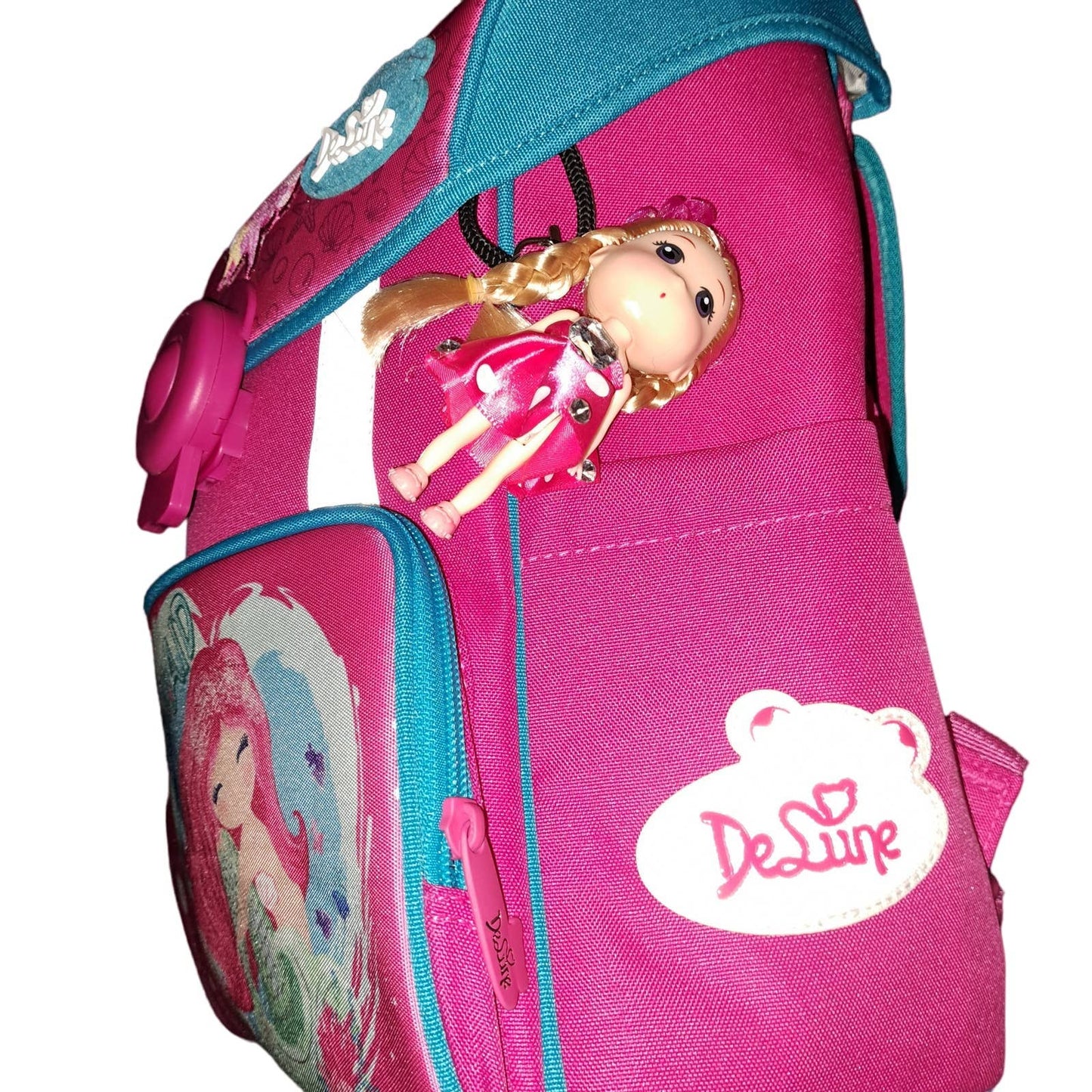 New Delune mermaid backpack spine protect