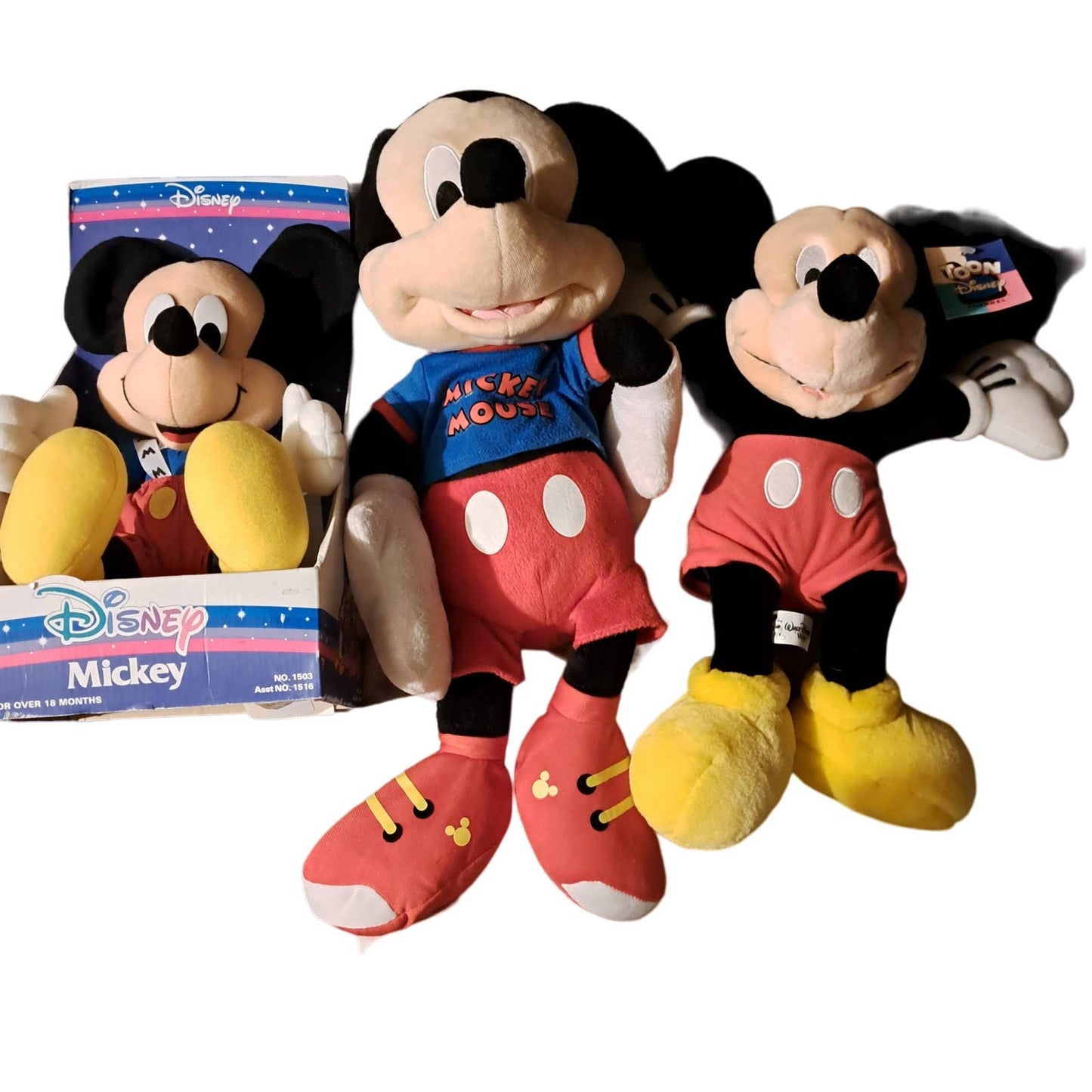 SALE! 3 NEW - Mickey Mouse 19 inch -16 inch -14 inch FABULOUS MICKEY
