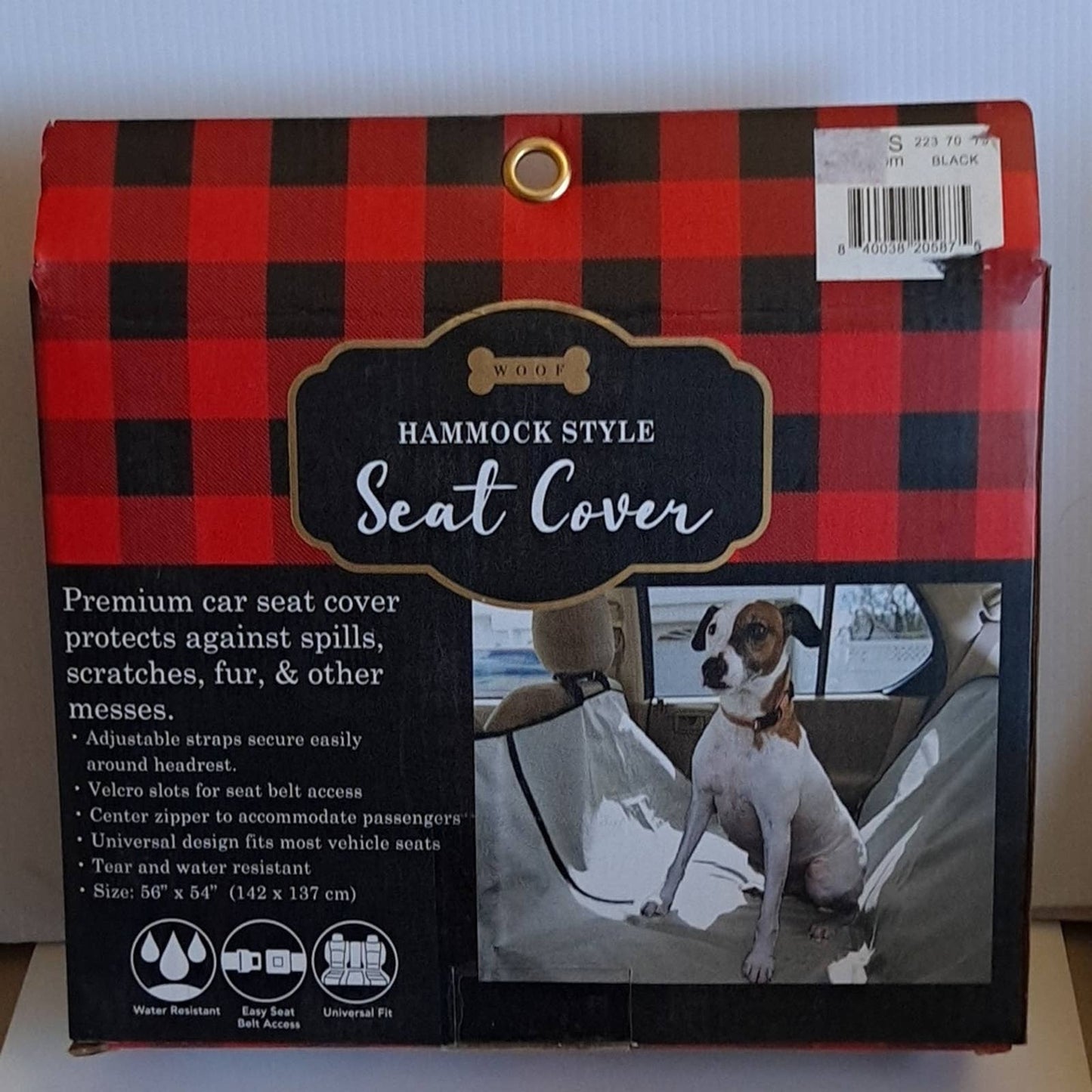 WOOF hammo k style doggie - pet seat cover NEW IN Box