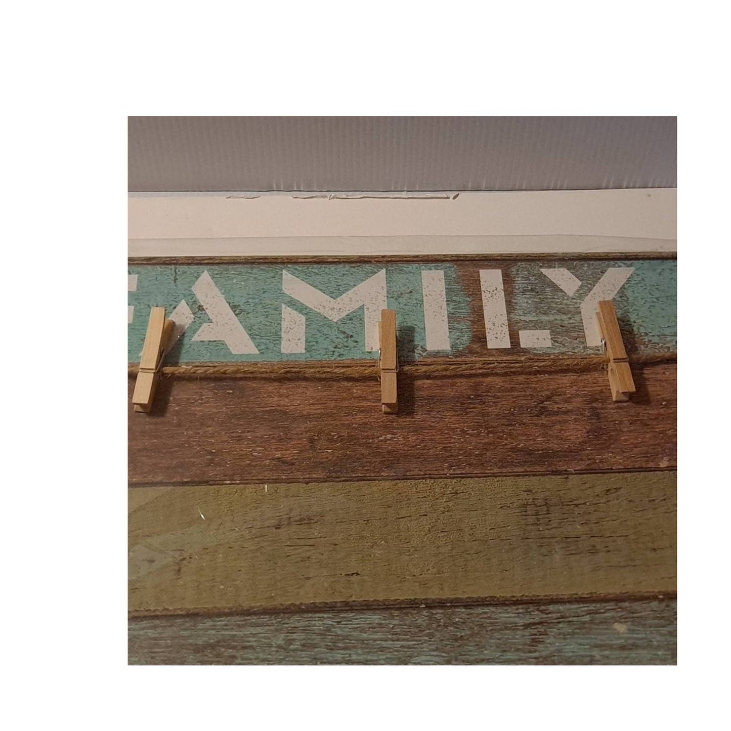 Country wood look FAMILY picture wall decor just add your pictures!
